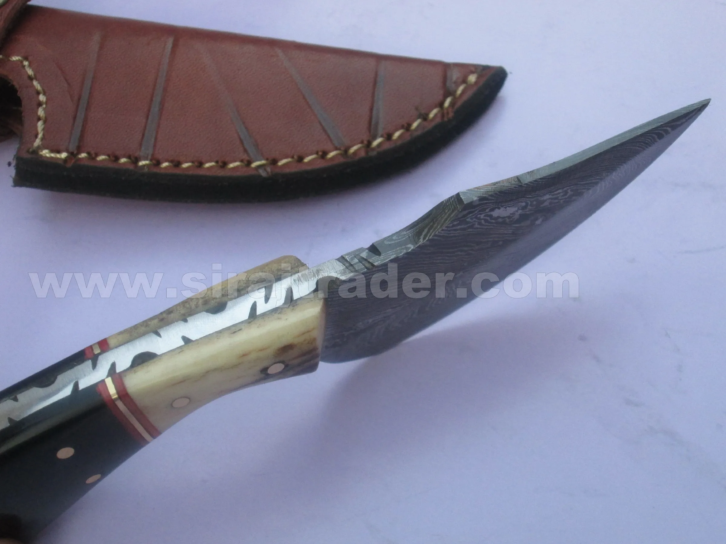 Ручка ножа из дамасской стали ручной