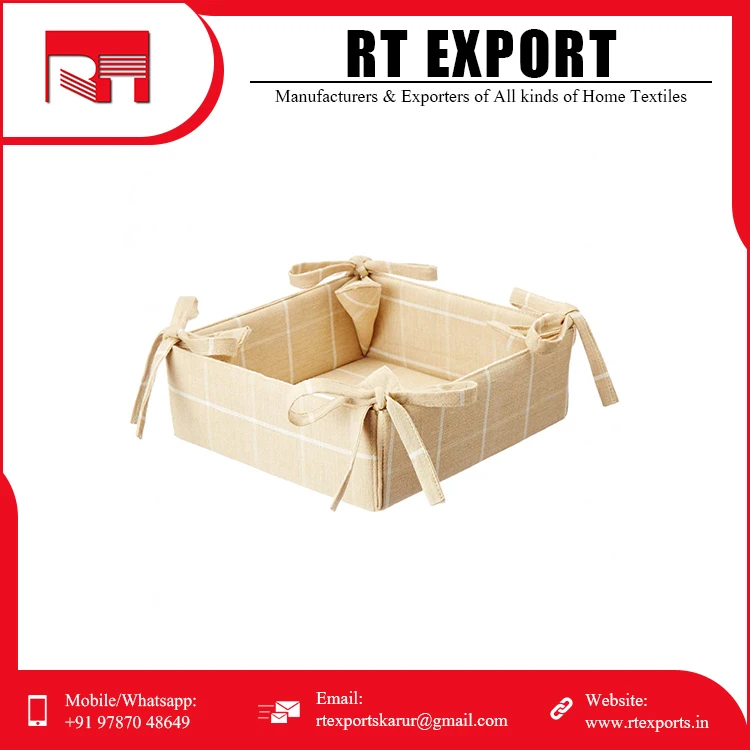 Bulk Supply Customized Print Bread Basket 100% Pure Cotton New Design Bread Proofing Basket