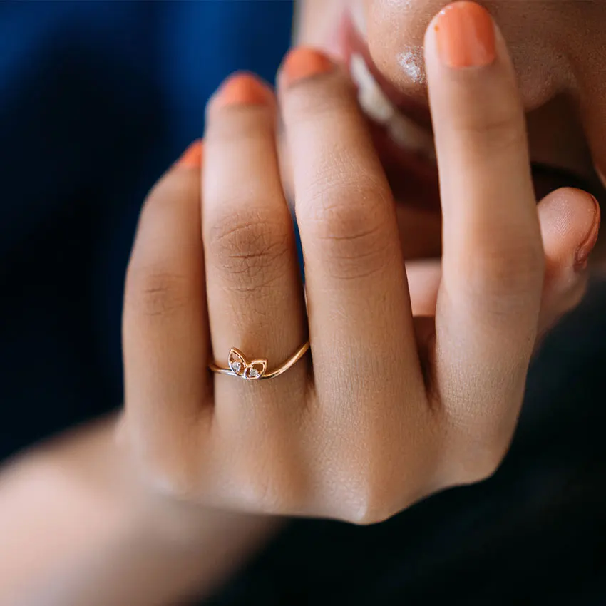 Изящный дизайн тонкий бесцветное бриллиантовое кольцо с муассанитом сертифицированное по низкой цене доставка всему миру