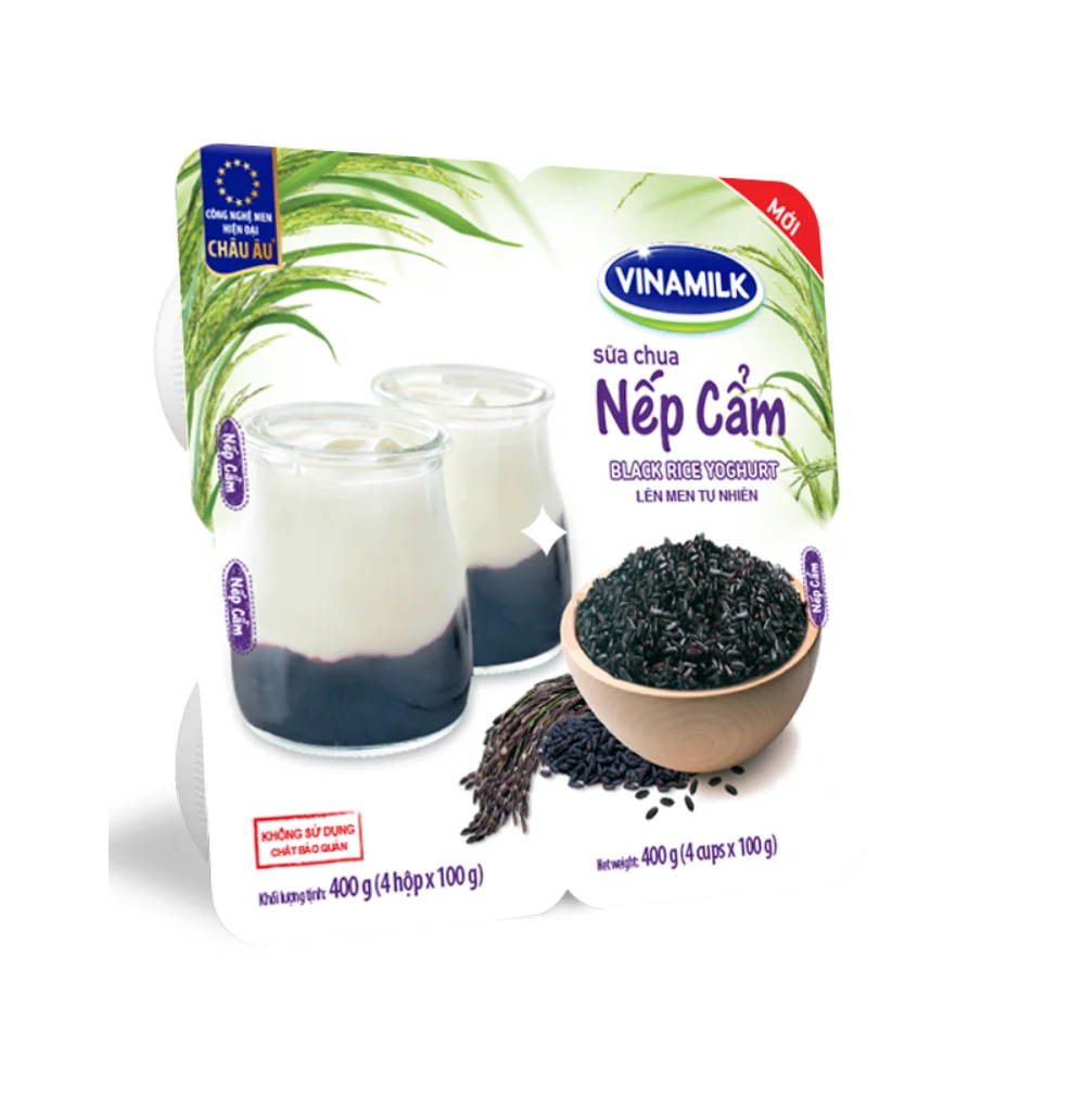 
Eating Yogurt   Vianmilk   High Quality   Black Rice Yogurt   Packing 100g per box x 48 boxes per Carton  (1700002796447)