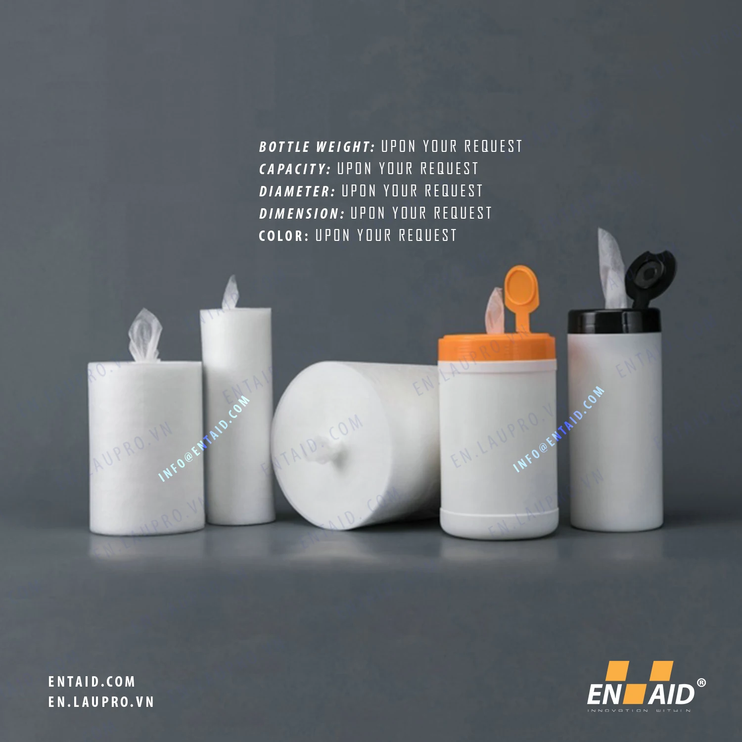  Сухие (без химикатов) Нетканые рулоны в бочках и ведрах; Клиенты наполняют химические вещества. салфетки