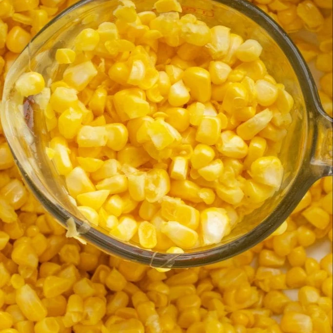 Whole frozen corn cob sweet yellow corn iqf