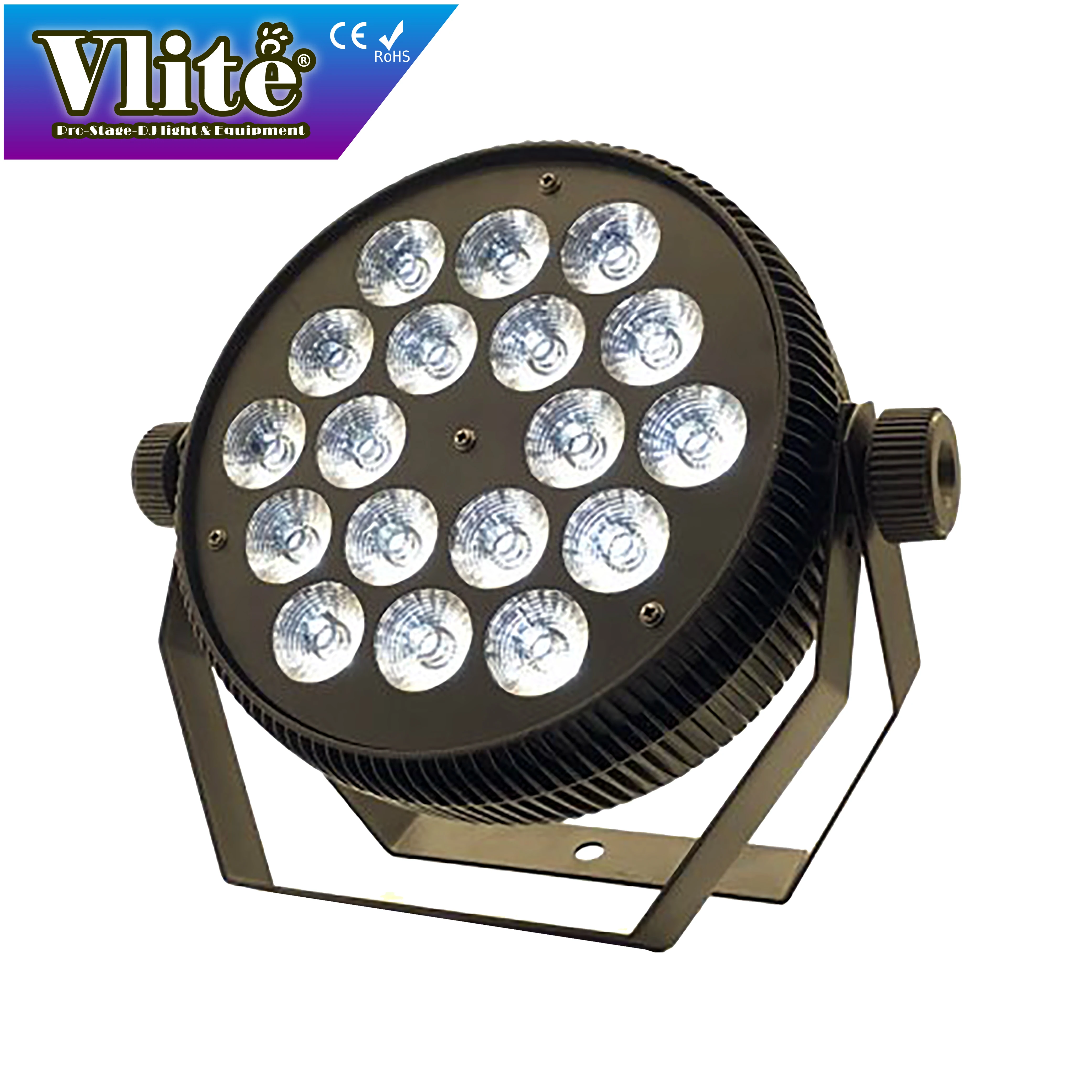 18 x 10W 4-in-1 LED PAR Spotlights DMX512 Control Mode PC Lamp Body Material RGBW