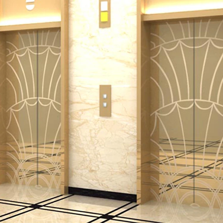 
Luxury Hairline Champagne Gold Color 304 Stainless Steel Sheet Elevator Decorative Sheet 