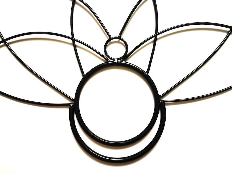 Classic Medium Lotus Fire Fan Frame Replaceable Kelar Wicks Lotus Fire Fans