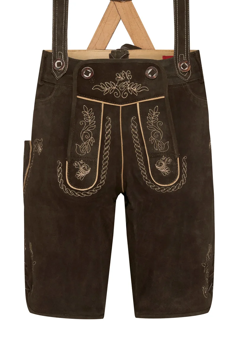 New custom Bavarian Lederhosen German Wear Suede Leather Made Shorts And Long Traditional Pants Best Selling 2022