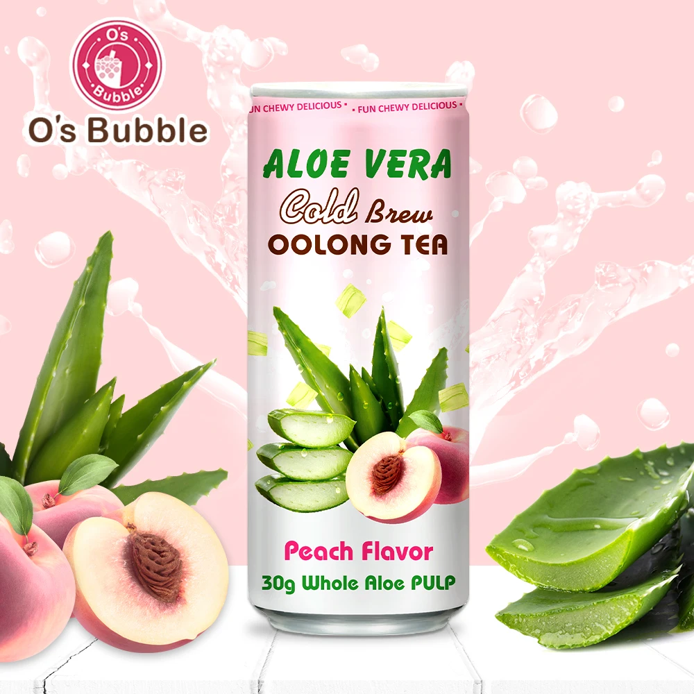 Sweet Aloe Vera Oolong Tea 470ml With Natural Fruit Juice