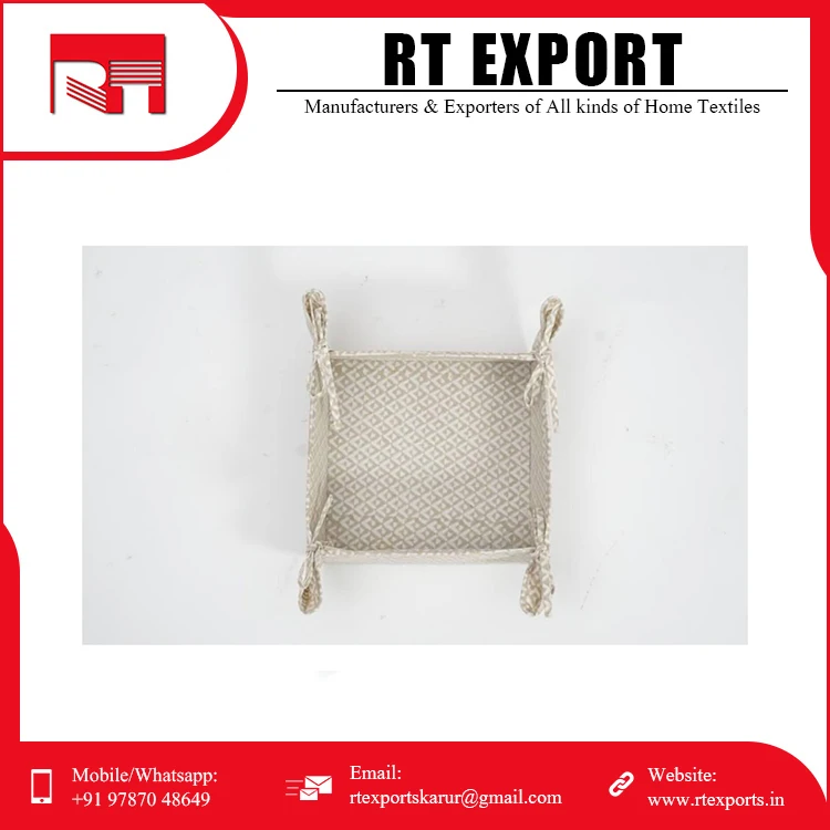 2021 Top Selling Product Bread Basket Cotton Basket at Market Price .