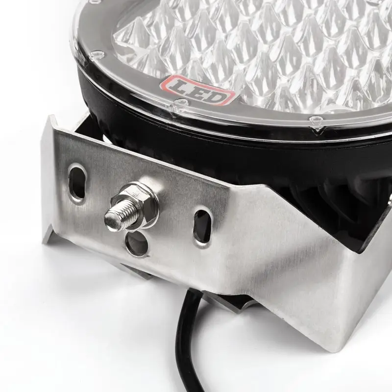 Factory manufacturer led semi truck lights 185w e-mark led driving lights round car accessories for 4x4