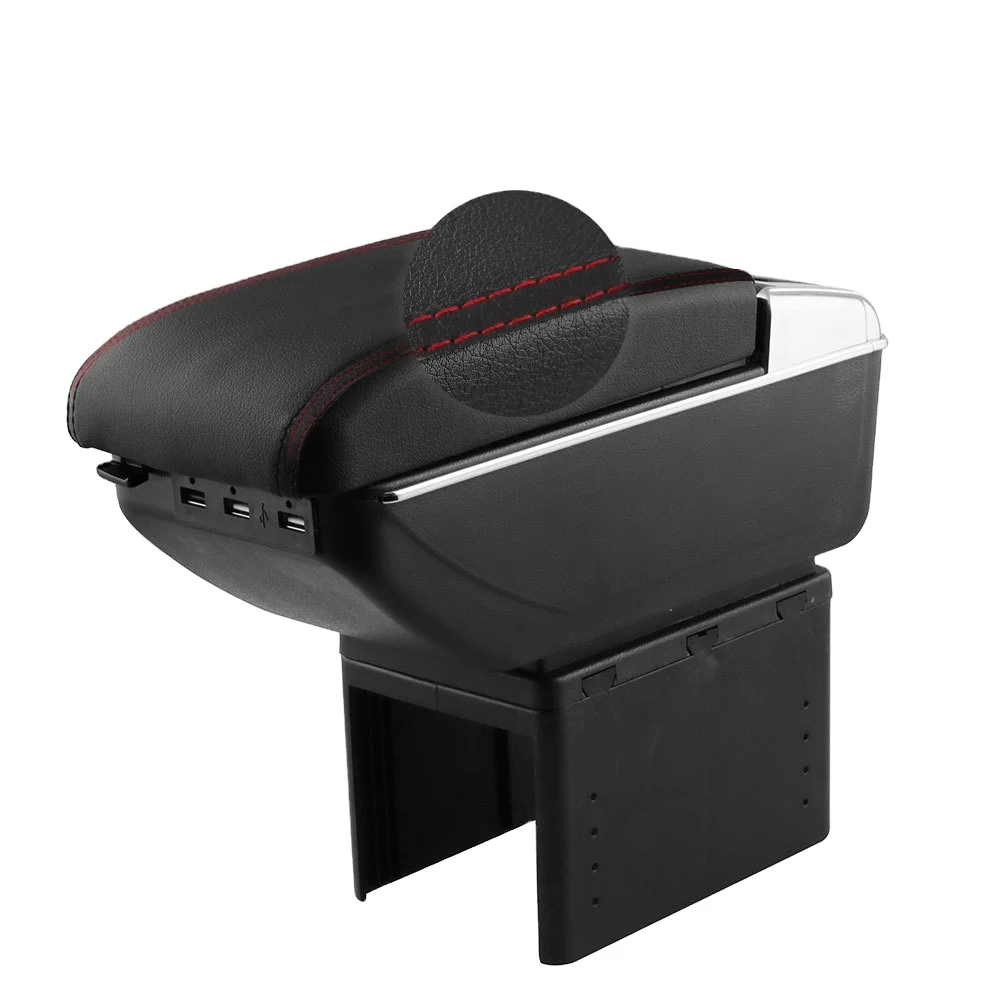 Car Armrest Console Box Cushion Hand Support Armrest Pad Mat  with USB Suitable for all cars