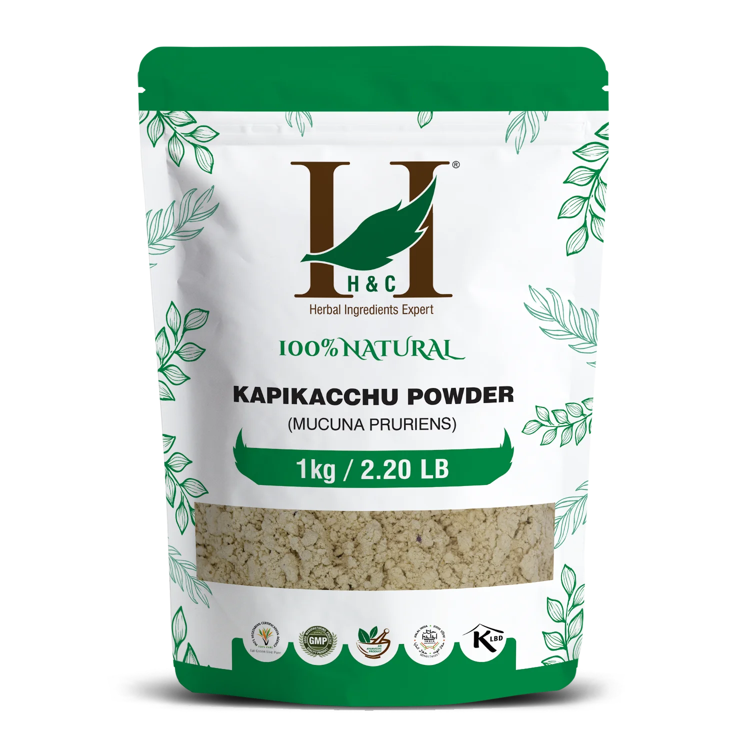 H&C Kapikacchu Powder (Mucuna pruriens) - 1kg Pack
