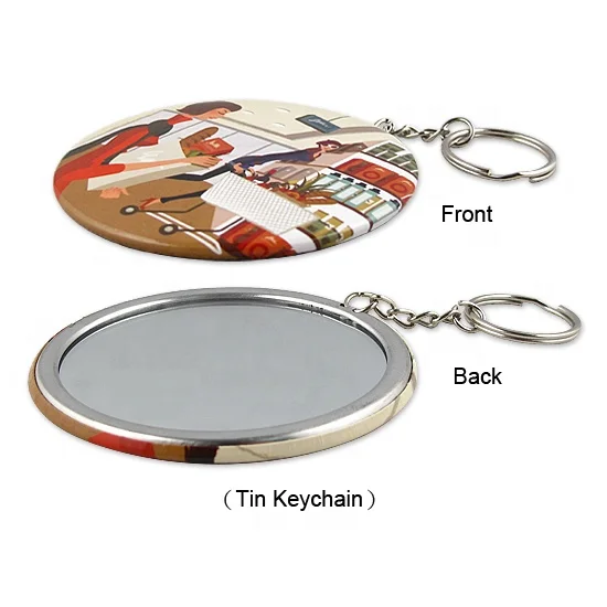 Сувенирный подарок оловянный материал зеркальный Тип брелок с индивидуальным дизайном