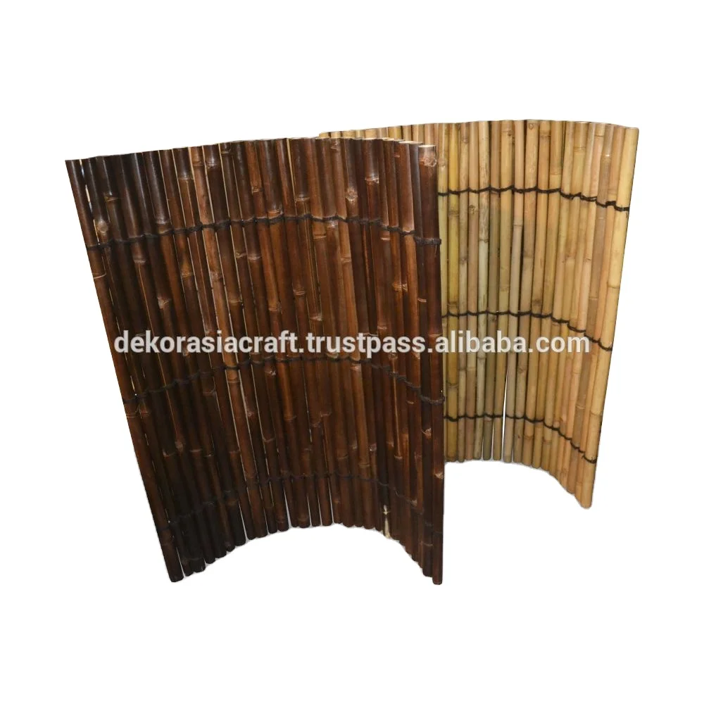 Бамбуковое ограждение, бамбуковое ограждение, настенное садовое ограждение-рулон из натурального бамбука