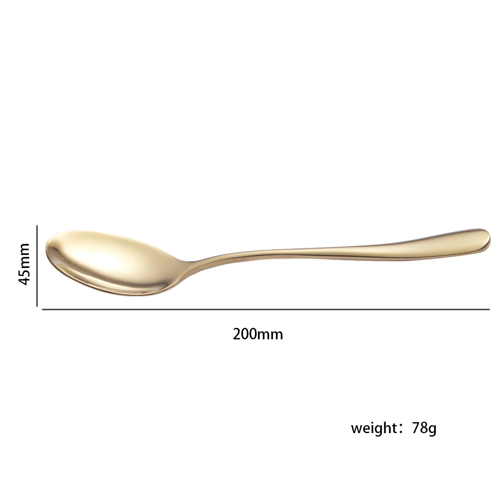 Hotel Supply Free Sample Knife Spoon Fork Flatware Sets Polished Luxury Gold Plated Cutlery Set