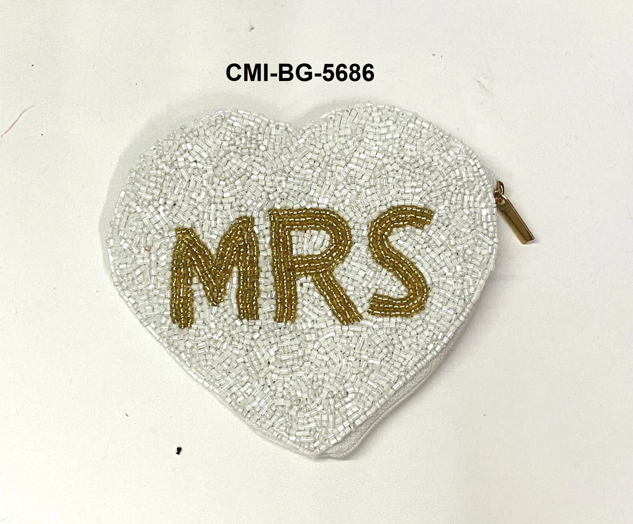 Trendy Hot Customized Beaded Coin Purse Women Girls Handmade Embroidered Coinbag Zipper Closure Unique Design Cute Style Wallet