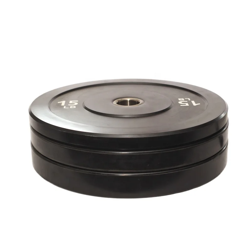 
Competition Black Rubber Bumper Plates 