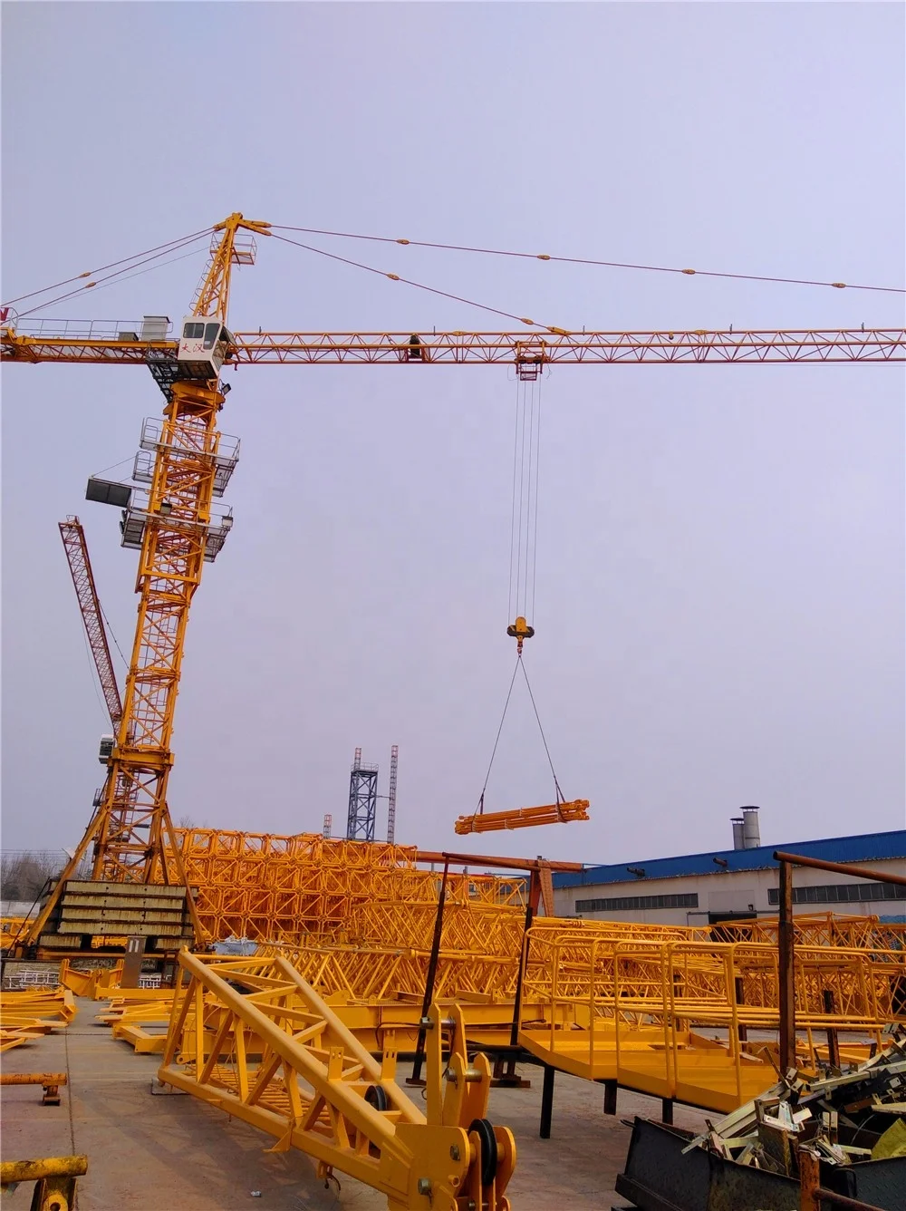 Dahan Brand New 6t/8t Topkit Self-Erecting QTZ80(6010) Tower Crane Safety