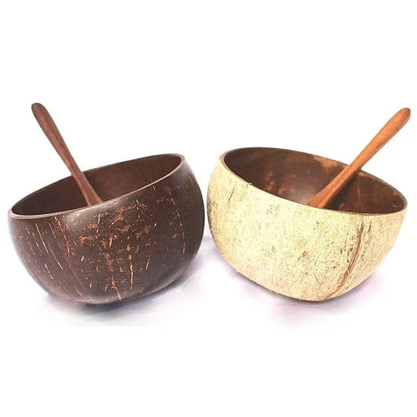 VINAWOCO Coconut Bowl And Spoon Set Coconut Shell Bowl Coconut Bowl VietNam