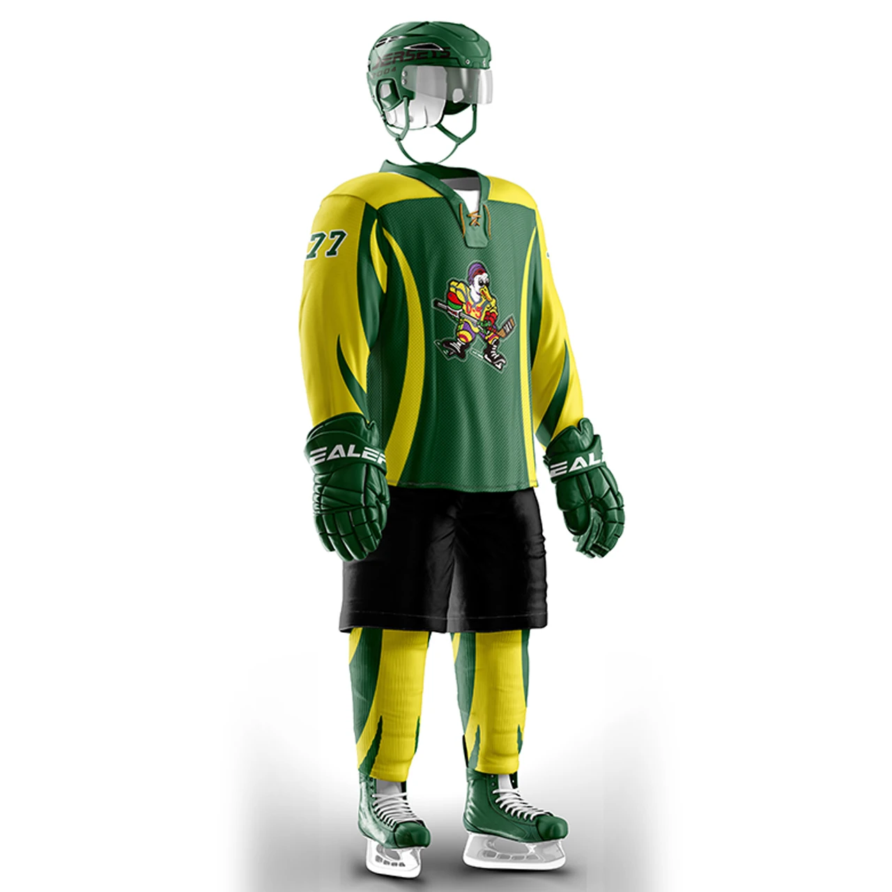 Дешевая новейшая стильная униформа для хоккея с шайбой мужская из 100% полиэстера