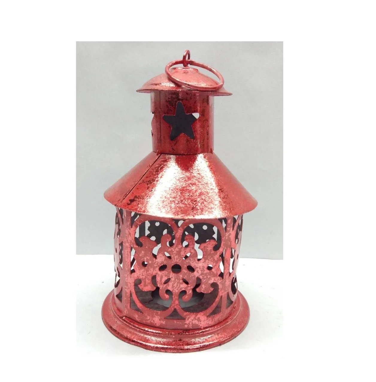 Hot Selling Decorative Hanging Metal Lantern Garden Iron Lanterns with Candle Lights Etched Lantern Manufacturer from India