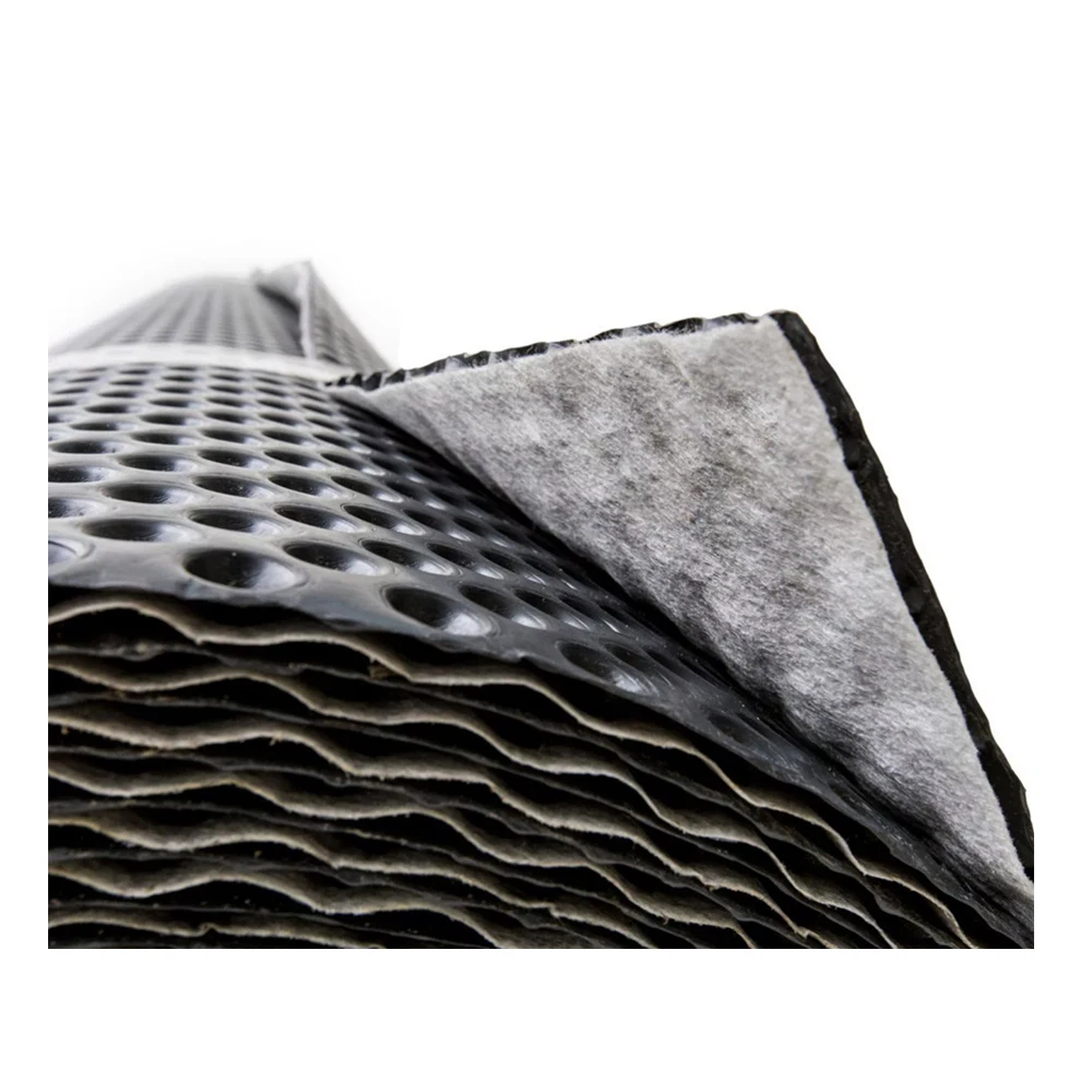 Wear resistant waterproof black MGM 200/0.2 earthwork product waterproofing geocomposite for leak prevention