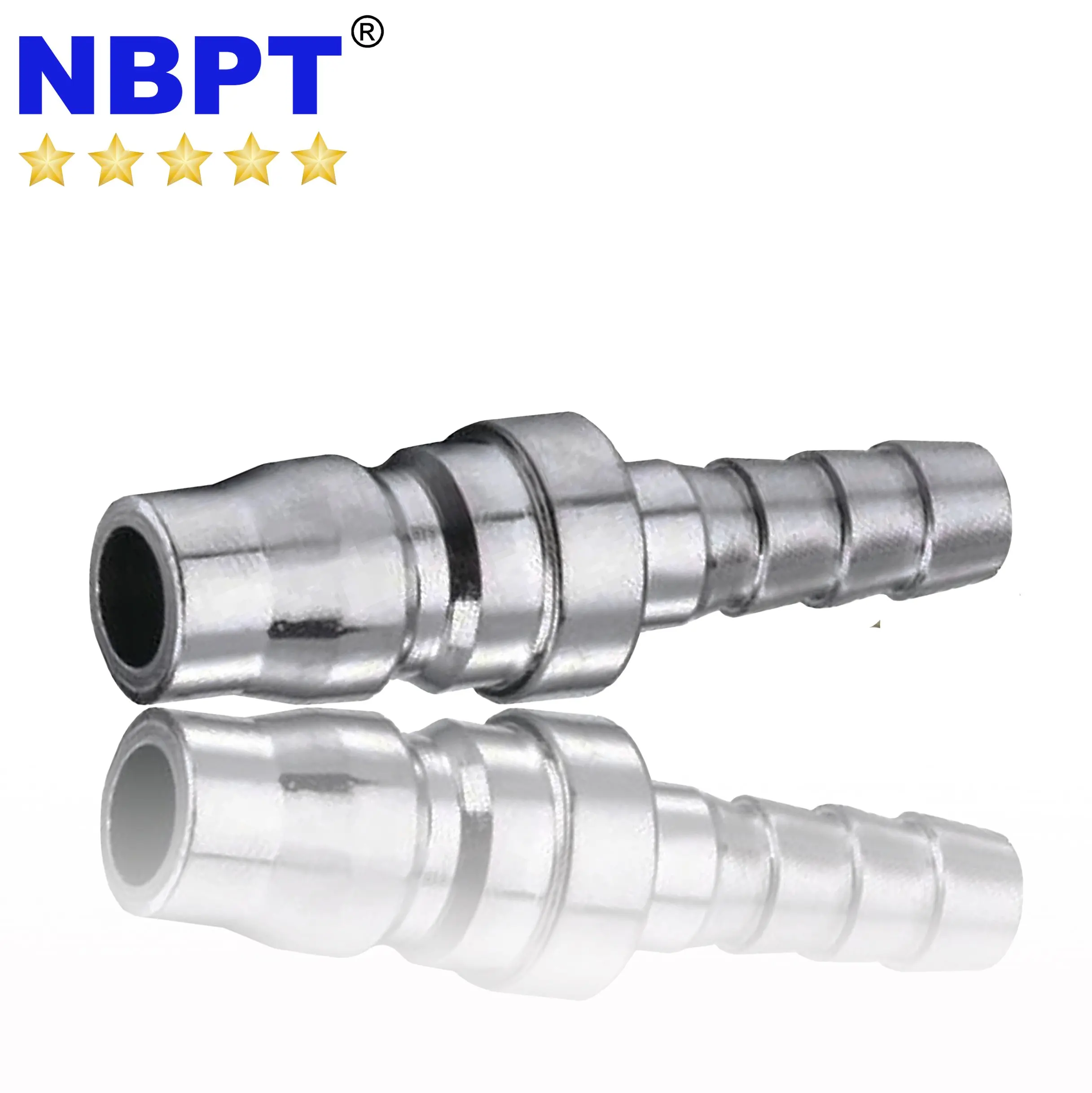Nitto Kohki type Brass Barb hose  Quick connect push on tube fitting by NBPT