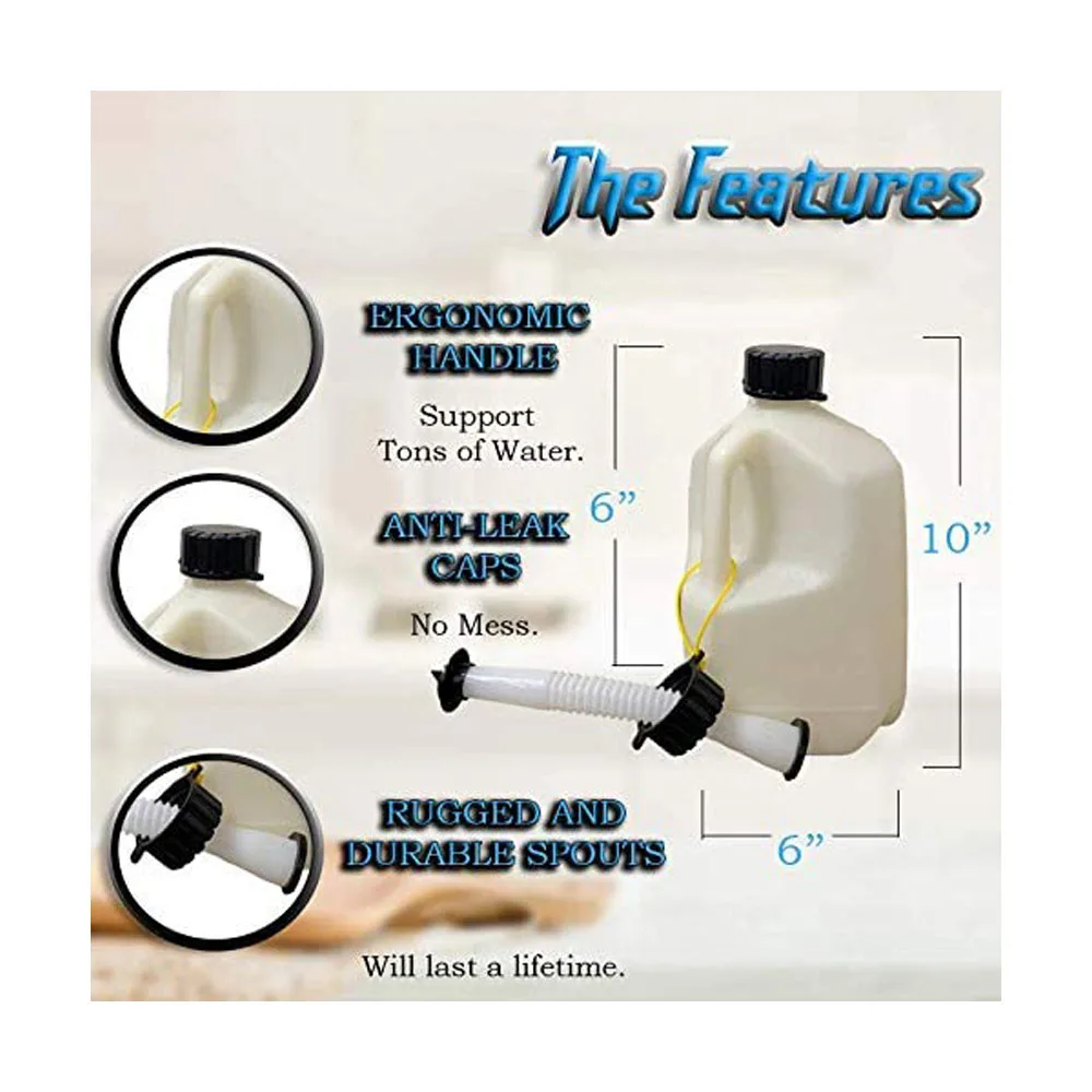 KP KOOL PRODUCTS 1 Gallon Water Bottle & Jug Utility Can Fuel Jugs Automotive Premium Quality