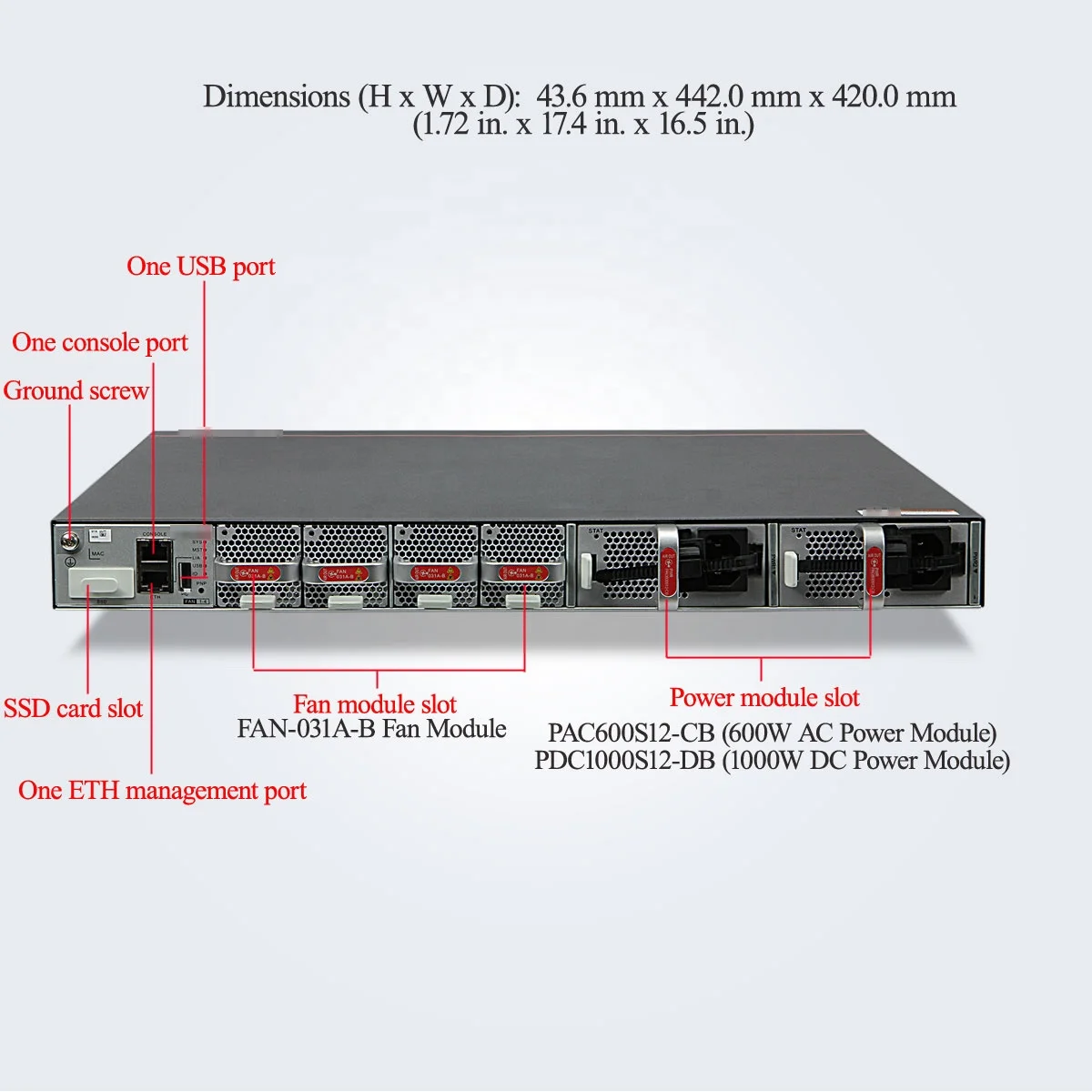 S6730-H48X6C Ethernet Switch 100G industrial network campus ethernet access