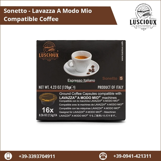 
2019 Widely Used Sonetto - Lavazza A Modo Mio Coffee Capsules at Best Price 