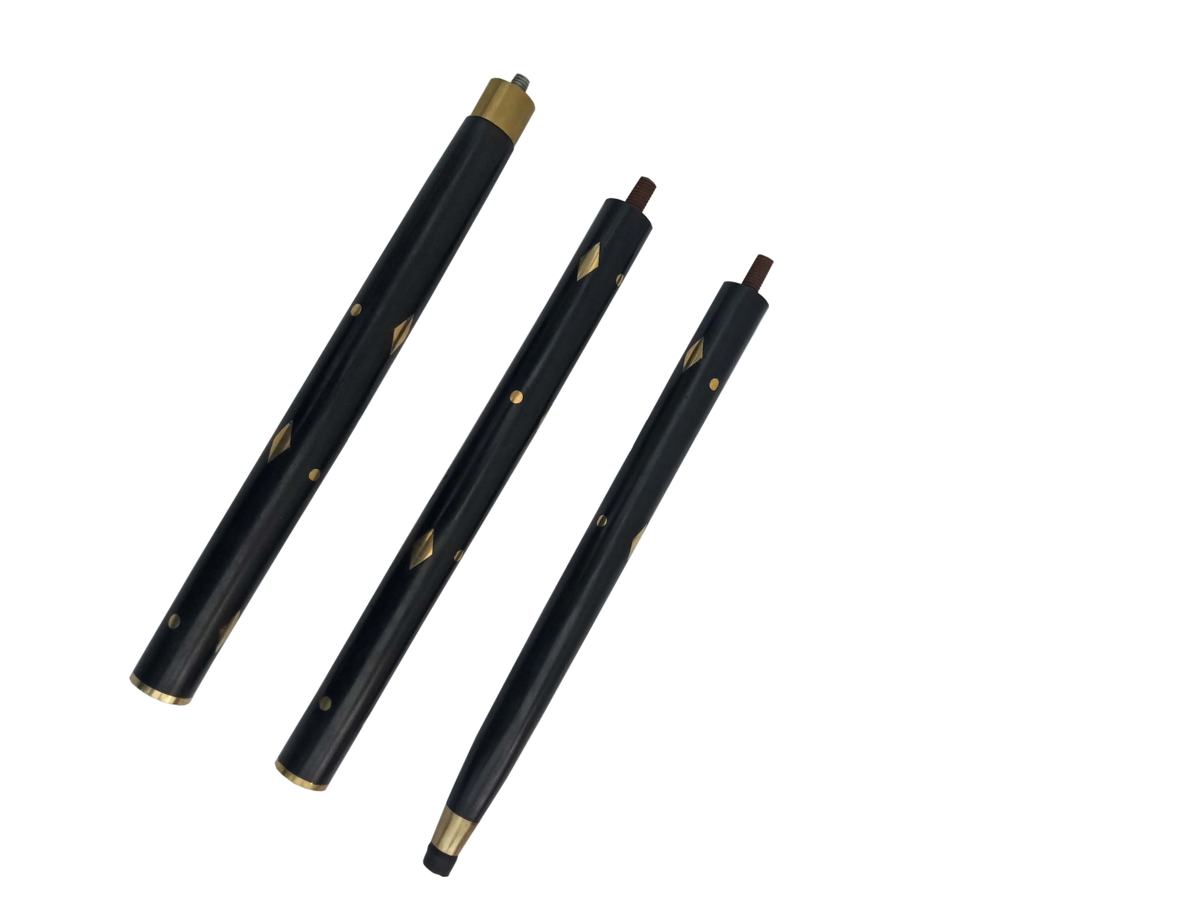 Fold-able Wooden Shaft Nautical Design Black Wooden Walking Stick with Brass Saraus Head Design Handle