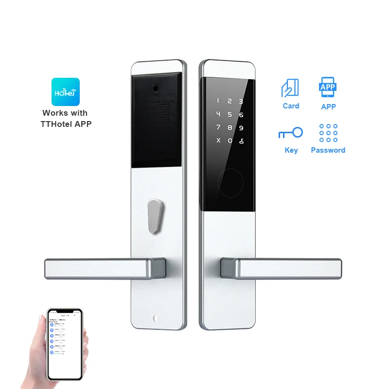 Система дверного замка TThotel Ble с Wi-Fi, электронный цифровой кодовый смарт-замок для двери отеля с программным обеспечением для управления