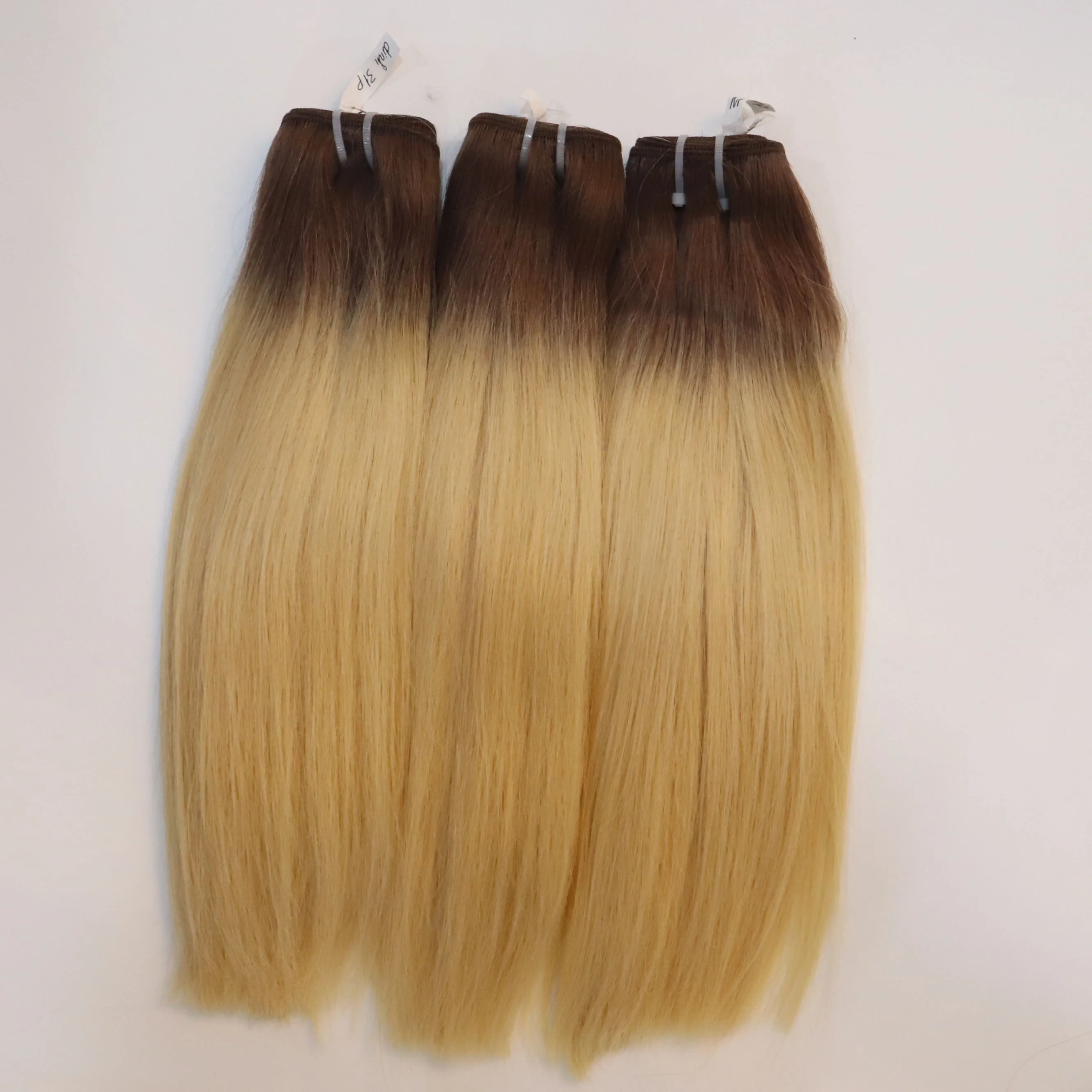 Прямые волосы с двойным рисунком Омбре роскошные натуральные вьетнамские выравненной кутикулой