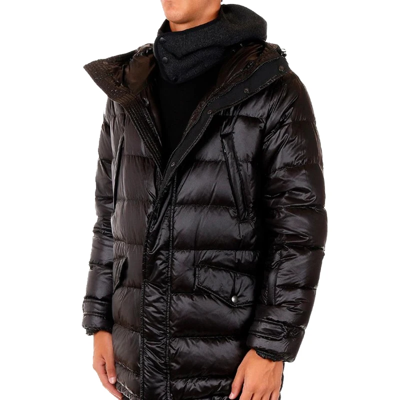 2022 New Fashion Goose Down Feather Shiny Bubble Men Puffer Jacket Coat