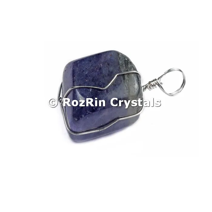 2019 Semiprecious Fancy Jasper Silver Wire Wrap Pendant