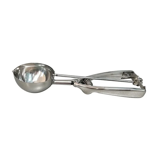 Best sell stainless steel 6 cm ice cream scoop with trigger for for fruit ice cream mashed potato