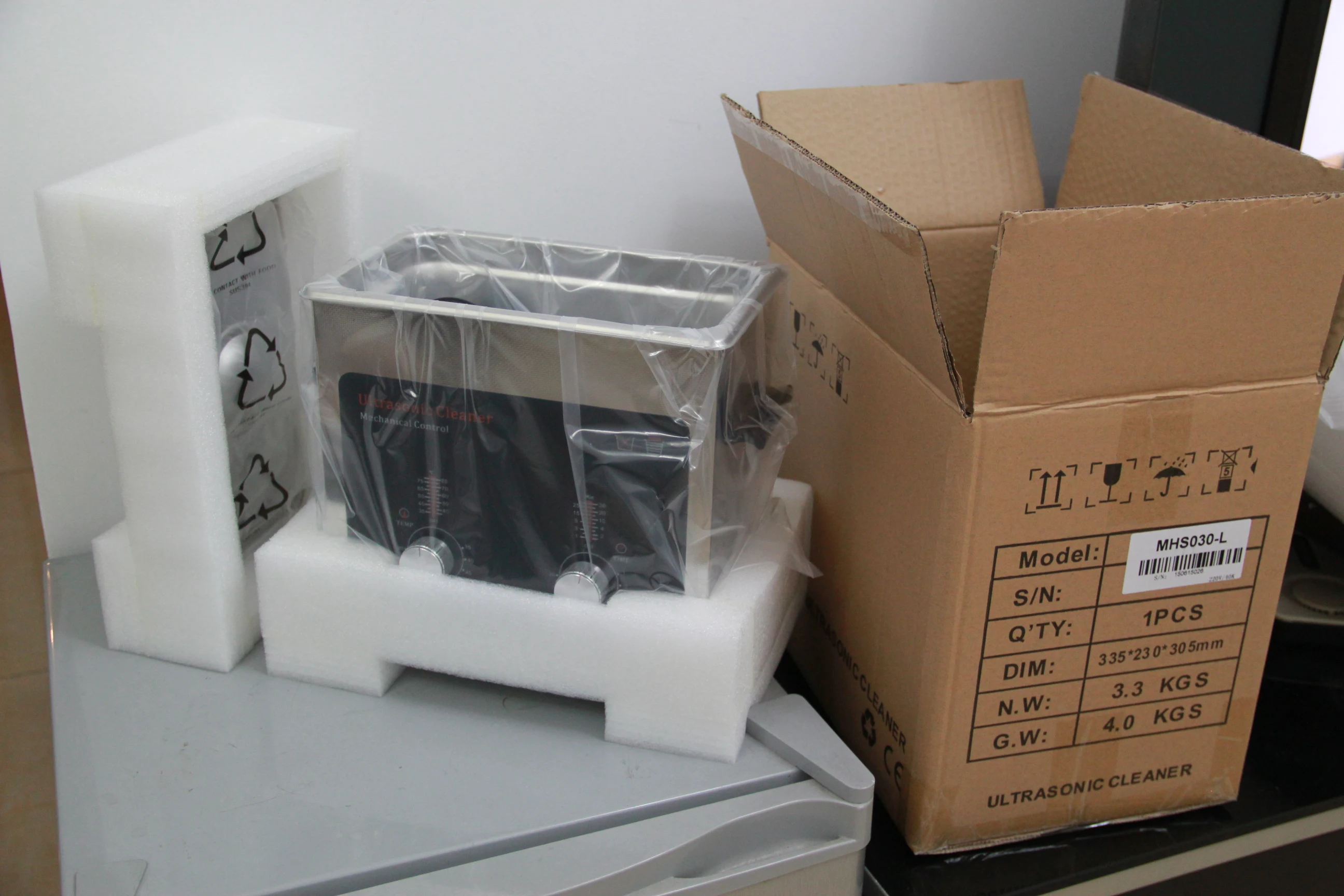 High quality stainless steel made with LED bar for timer and temperature easy operation strong power 3L Ultrasonic cleaner