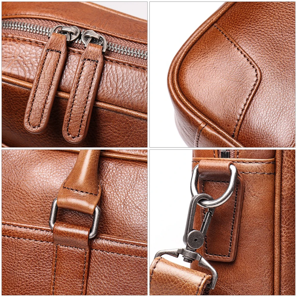 2021 Direct factory Selling Waterproof leather Soft Case Single Shoulder Portable Laptop Computer Bag With Custom logo