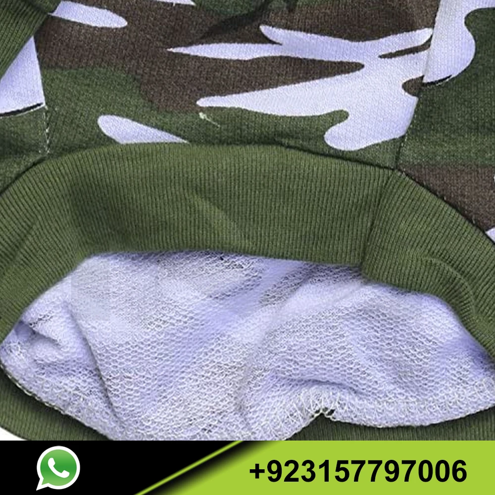 Dog Clothes Dog Camo Tee Shirts Camouflage T Shirt Pet Apparel for Dogs Wholesale Green T Shirt For Puppies Camo Pet Clothes