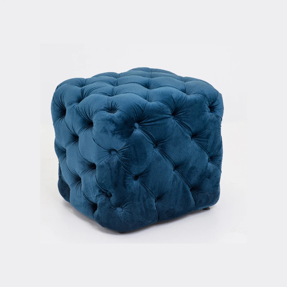 Pouf High Quality 2021 New Design for Hotel and House Rooms Easy to Move Fabric Pouf / Ottoman
