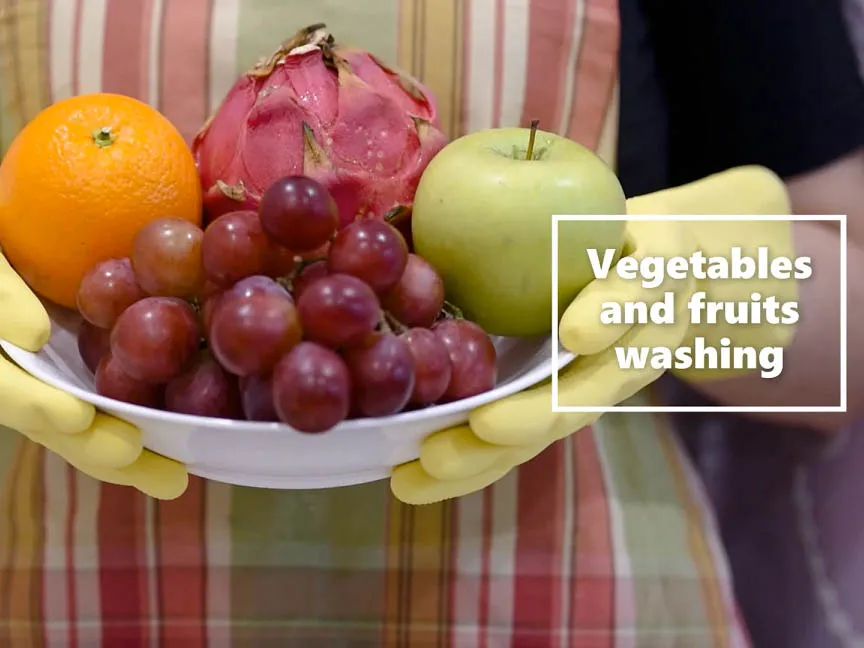 Malaysia production quality yellow natural rubber hand gloves for washing medium size for women men cotton lined sweat absorb