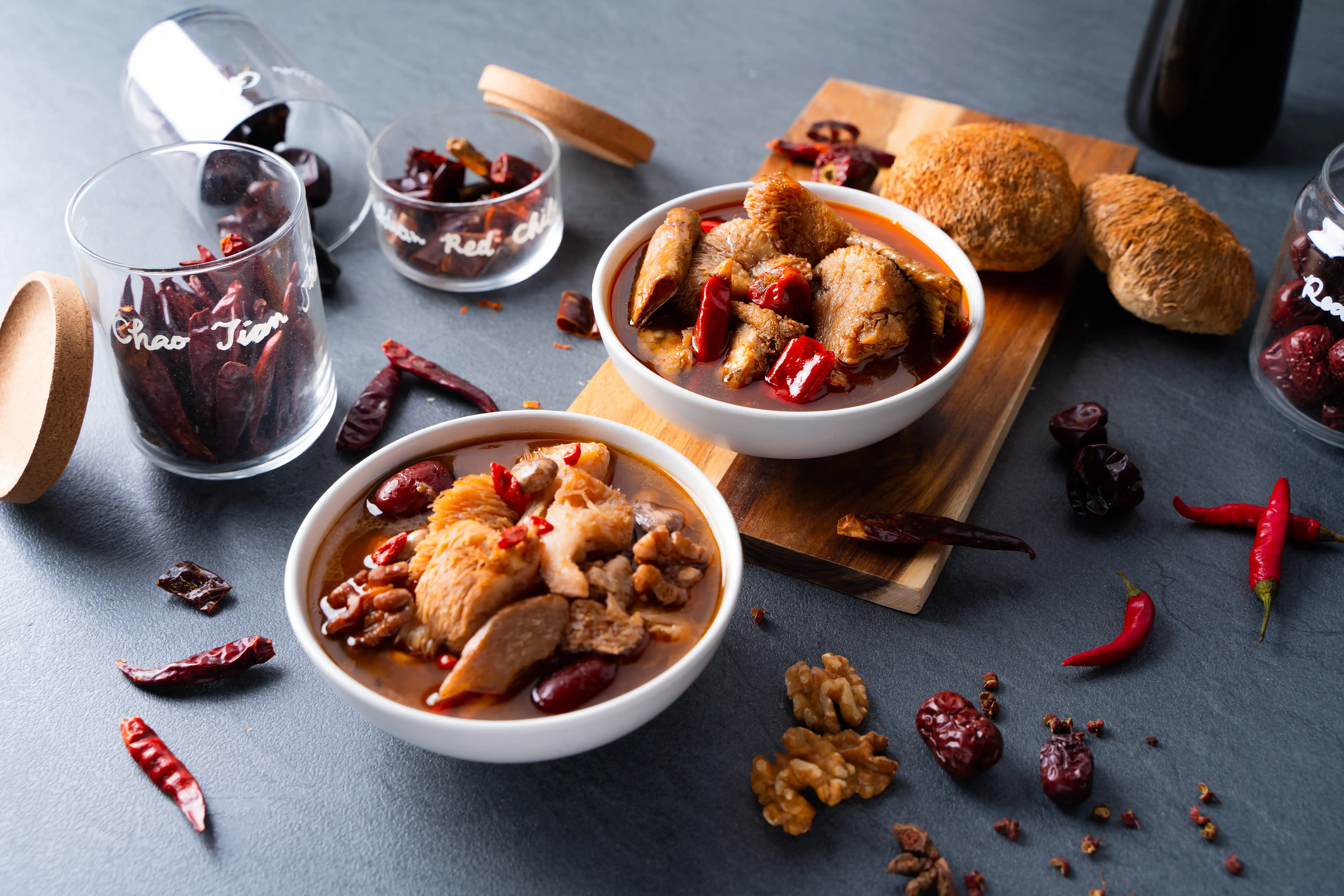 Vegan instant herbal soup traditional healthy chinese soup herb flavor mushroom soup