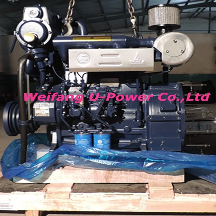 120hp 280hp 400hp 6 cylinder weichai marine diesel engine with gearbox for boat