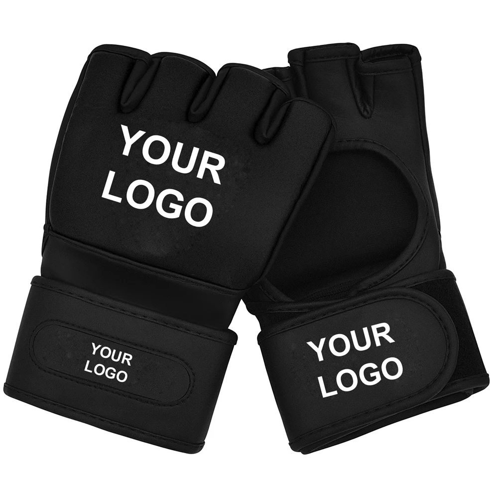 MMA Fight Gloves Grappling and Martial Arts Open Palm Maya Hide Leather Sparring Mitts Good for Cage Fighting Kickboxing