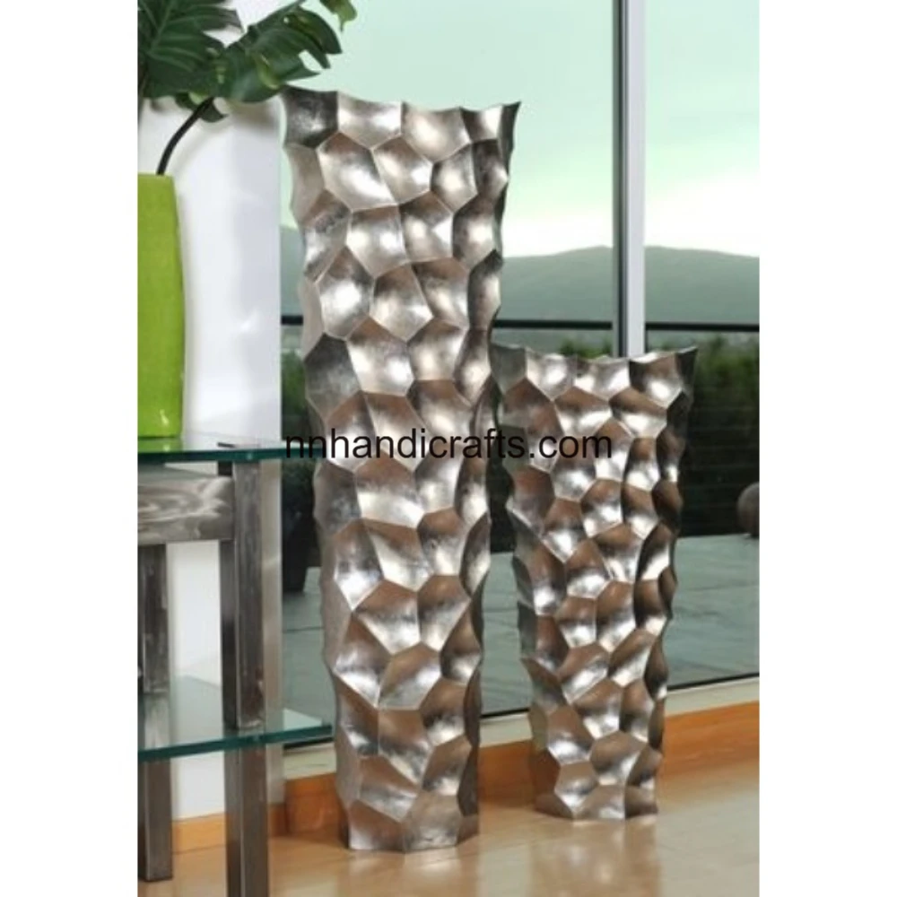 Best Standard Quality Metal Steel Iron Copper Antique Vintage Luxury Modern Unique Latest Metal Vase For Restaurant Flowers Vase