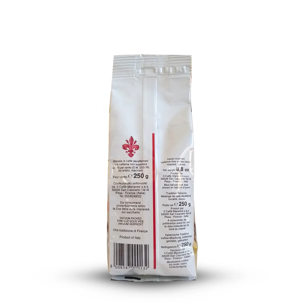 
250g Italian Espresso arabica decaffeinated coffee beans 