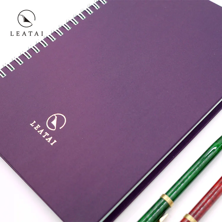 
Premium art paper cover spiral bound travel journal 