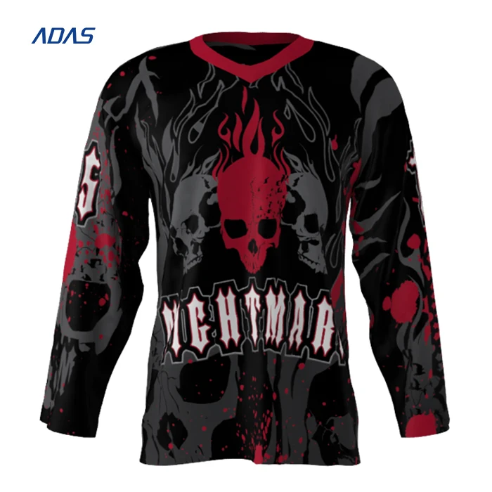 Top Quality Sublimated Ice Hockey Jersey Customized Designs Logos And Best Custom Material Cheap Wholesale Price