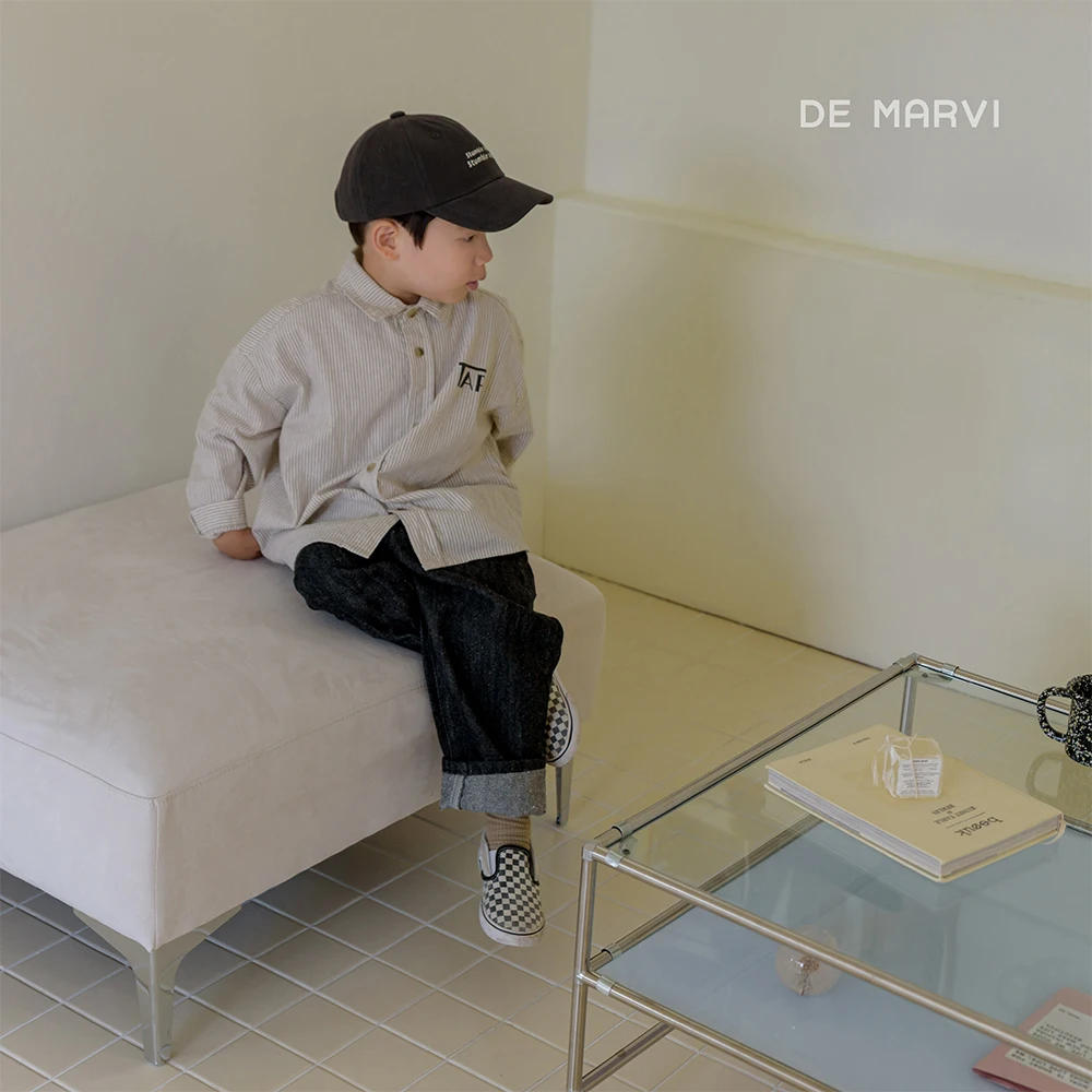 DE MARVI Kids Toddler Casual lettering cap hats Korean Manufacturer MADE IN KOREA