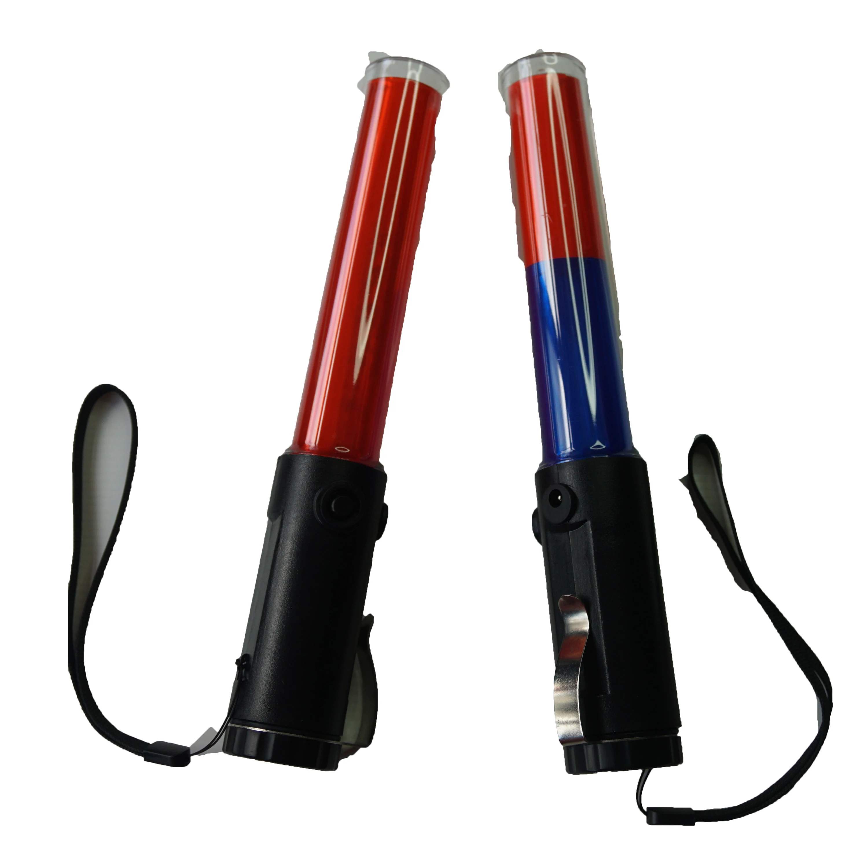 Outdoor Waterproof Bright LED Lights Red And Blue Handheld Traffic Police Security Roadway Safety Light Baton