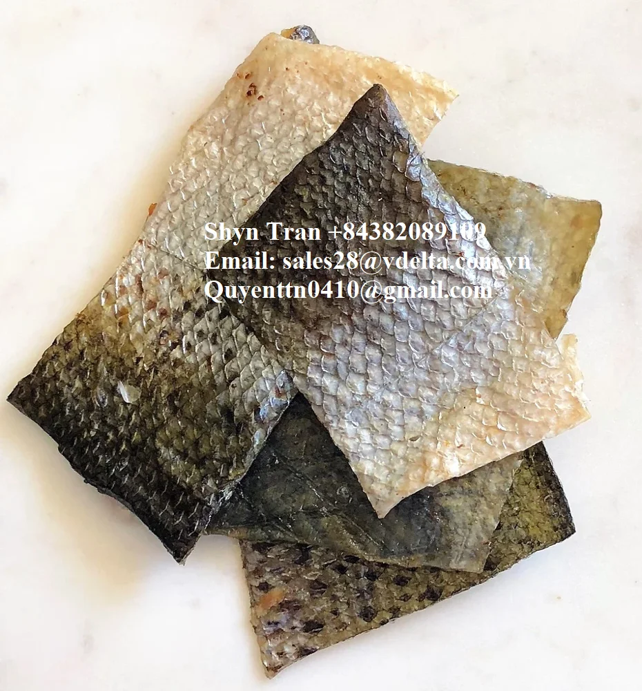 Deep Fried SALMON FISH SKIN Snack//Shyn Tran +84382089109